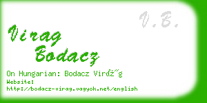 virag bodacz business card